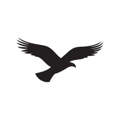 Eagle Vector Silhouette Birds Flying Logo - High-Quality Wildlife Designs