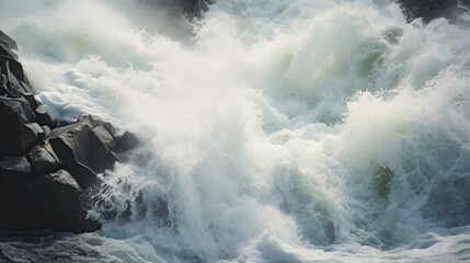 Obraz premium adventure white water rapids