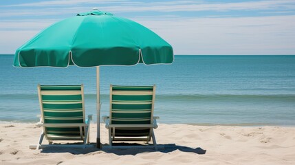 Obraz premium sand sea green