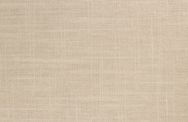 Brown linen fabric texture background, seamless pattern of natural textile.