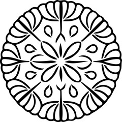 Mandala Stencil Vector Illustration Art Designs Free Mandala Stencil Vector Art for Creative Projects Intricate Mandala Stencil Vector Illustrations