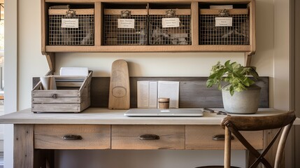 Fototapeta premium weathered kitchen desk
