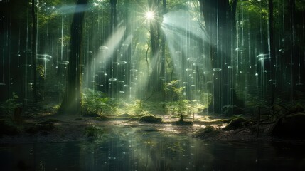 Fototapeta premium photograph transparent light