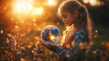 Earth Day: Hands Holding the Globe, Symbolizing Care for Our Planet and Environmental Stewardship - Stock Photo