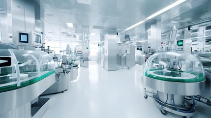 Cutting edge pharmaceutical manufacturing facility featuring state of the art laboratory equipment automated packaging systems and efficient production processes for medical and healthcare products