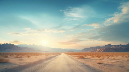 Naklejka premium s road and sky