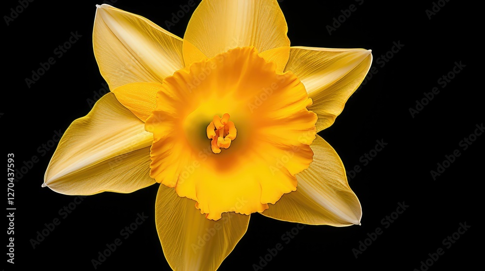 Wall mural bloom yellow daffodil