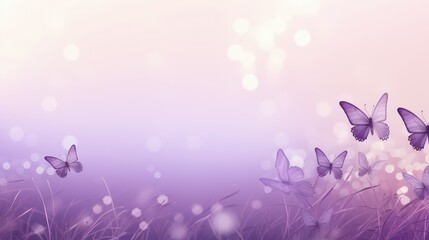 lilac purple butterflies background