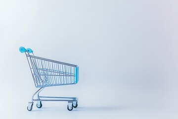 Empty Shopping Cart - Minimalist Business Image
