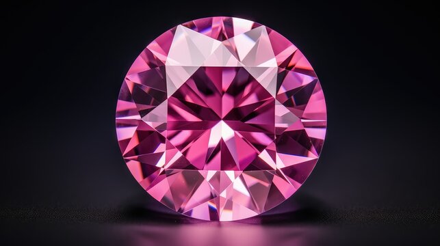 polished pink gem