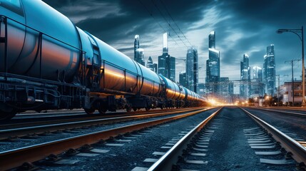 Naklejka premium energy oil and gas rail