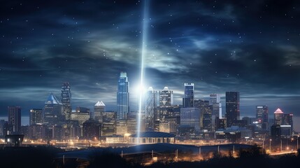 Naklejka premium urban star beam