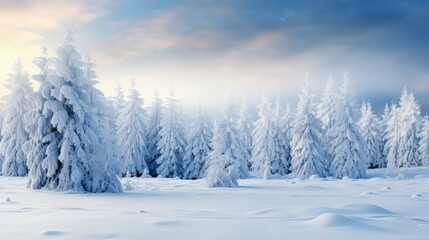 Fototapeta premium serene silver winter background