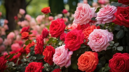 fragrance red and pink roses