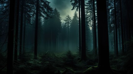 Naklejka premium haunting gradient dark