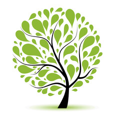 Fototapeta premium Tree Logo Vector illustration Artwork