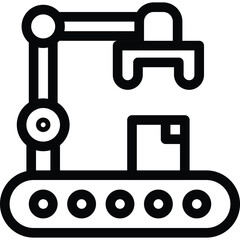 Mechanical arm vector icon