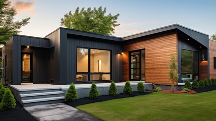 modern siding on house