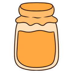 glass jar with honey