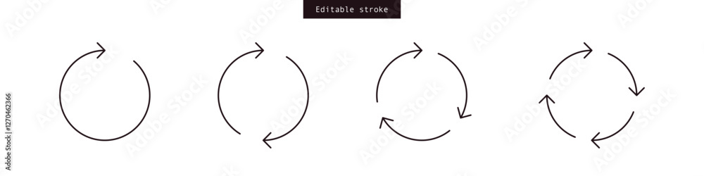 Poster Refresh icon vector. exchange icon symbol. recycle vector icon symbol. Repeat and reload icons set and sync arrow rotation circle. editable stroke outline style for app user interface and web elements