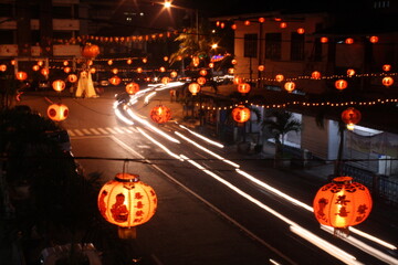 lanterns installed on every street corner