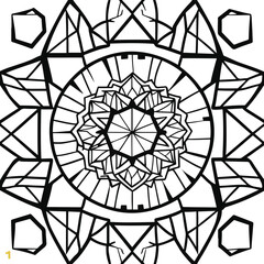 geometric mandala that features aspect ratio, designed in black and white with thick lines 2.eps