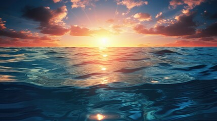 Obraz premium radiant sun reflection