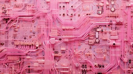 wires pink circuit