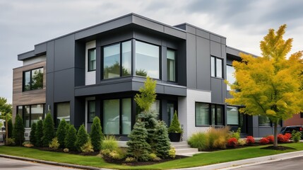 Fototapeta premium modern gray siding