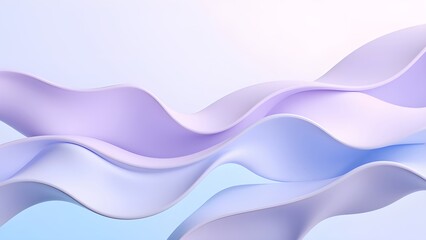 Naklejka premium Dreamy and soft purple waves