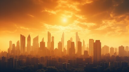 Fototapeta premium dusk golden gradient