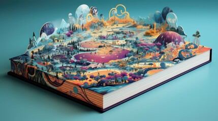 Obraz premium fantasy product book