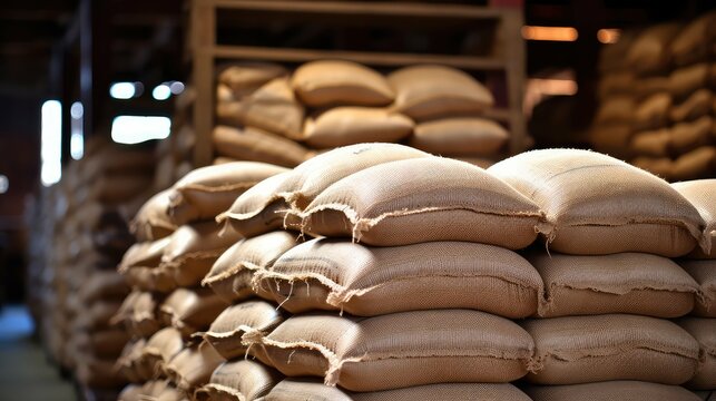 burlap coffee bean sack