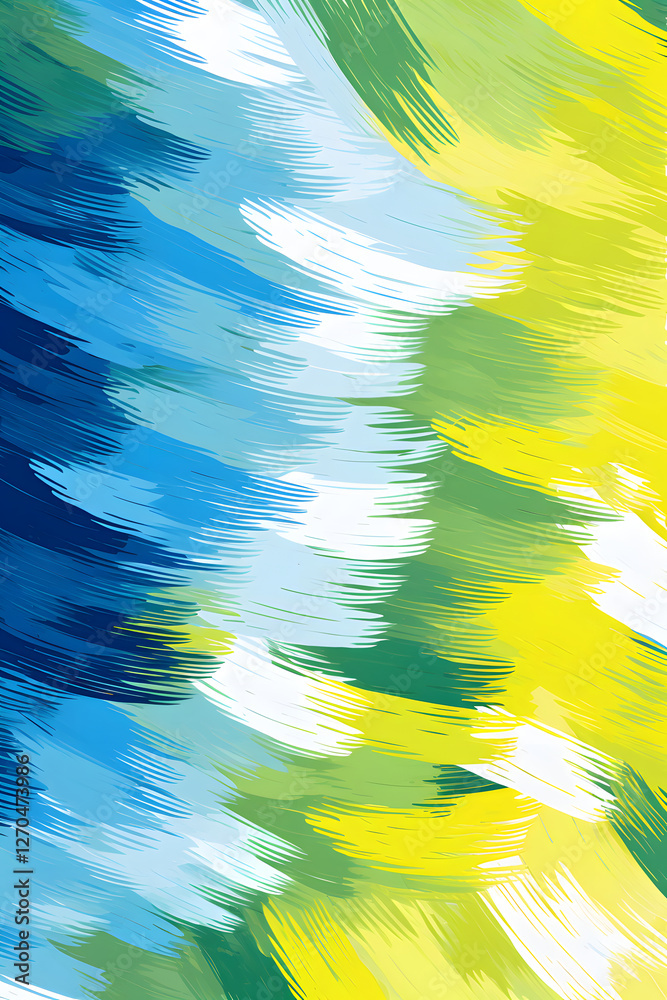 Wall mural yellow green blue and white funky texture design abstract geometric pattern graphics poster backgrou