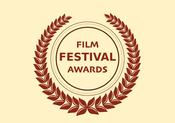 Minimalist Laurel Wreath Emblem