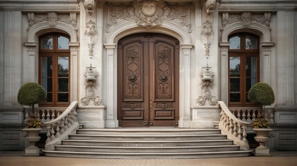 Fototapeta premium oak home door