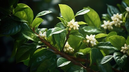 Obraz premium branches coffee trees