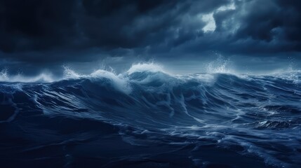 storm dark blue background
