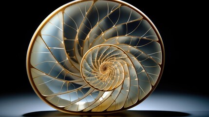Obraz premium proportions golden ratio spiral