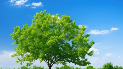 Fototapeta premium blue green tree background