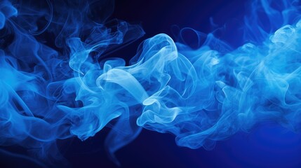 Obraz premium heat blue smoke