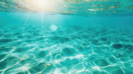 sun teal water background