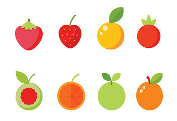 Fruit vector art bundle, fruit bundle, set of fruit vector