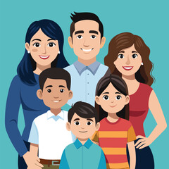 happy family vector