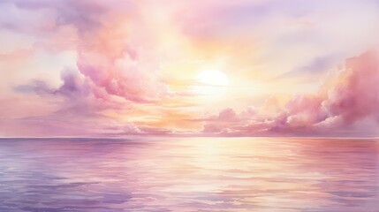 Obraz premium sunocean water color image