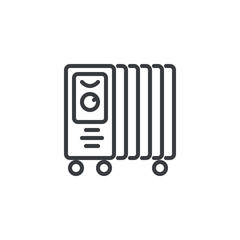 Portable Heater line icon