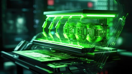 fluorescent dna green