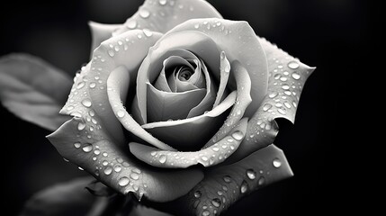 elegance rose black and white