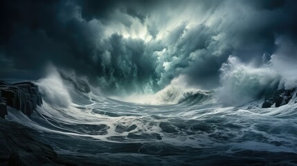 Fototapeta premium waves type water