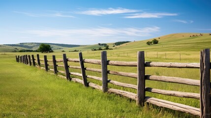 Obraz premium charming wood fencing